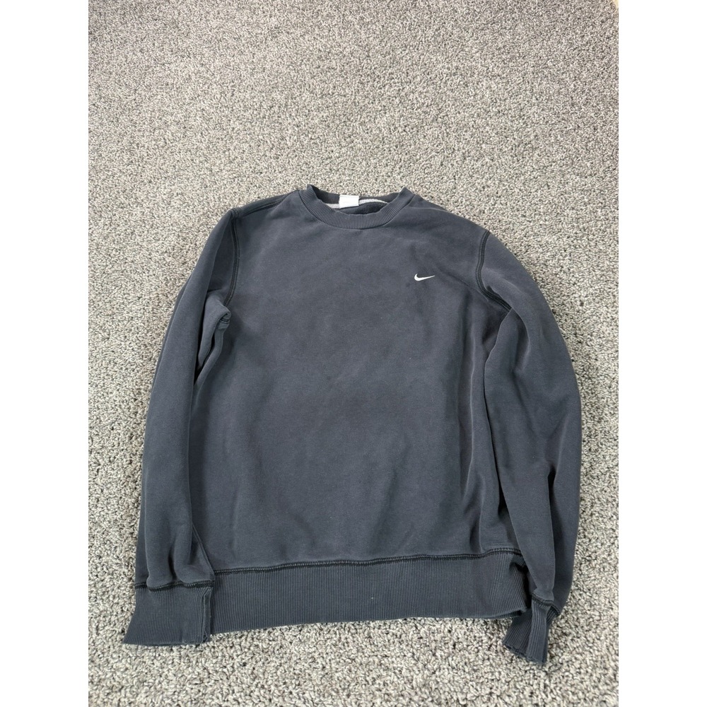 Vintage Y2K Nike Pullover Sweatshirt Men's Size Medium Black